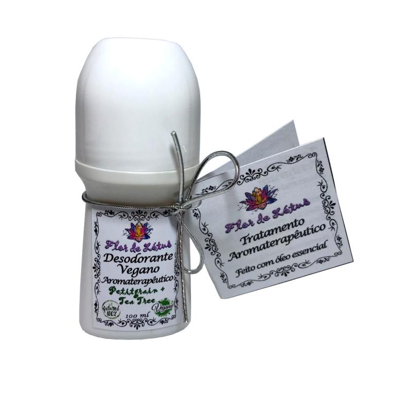 desodorante natural com óleo essencial de petitgrain e tea tree ou melaleuca