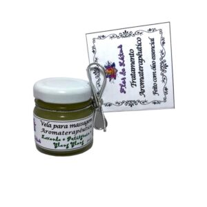 vela para massagem com óleo essencial de ylang ylang petitgrain e lavanda