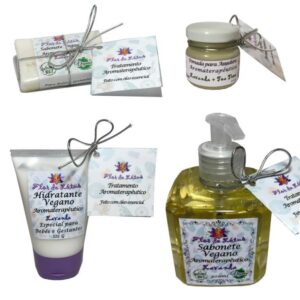 Kit Natural Especial para Bebês feito com Óleos Essenciais de Lavanda e Tea Tree